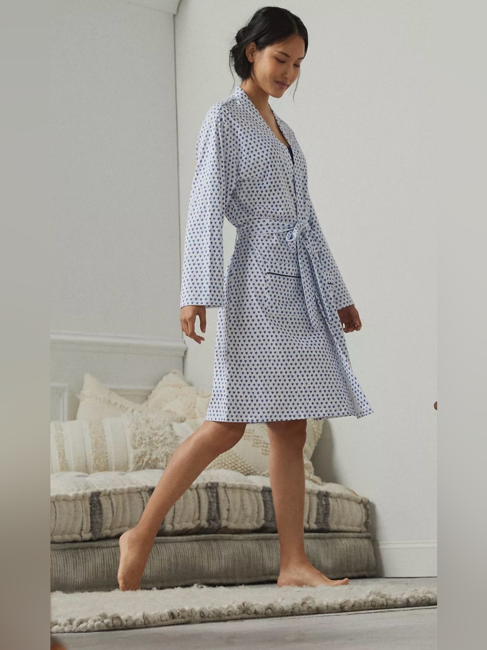 Roller Rabbit Axel Hearts Kimono Robe